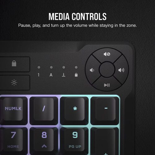 커세어 Corsair K55 CORE RGB Gaming Keyboard (Black)