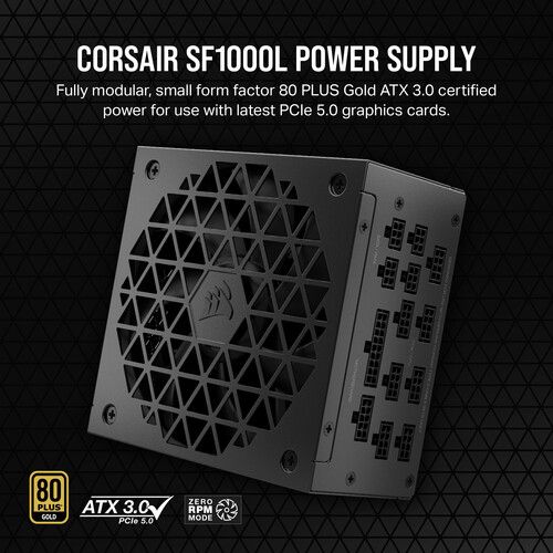 커세어 Corsair 1000W SF-L 80 Plus Gold Modular Power Supply