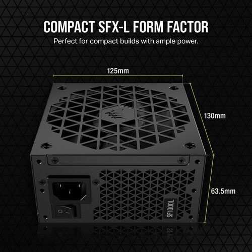 커세어 Corsair 1000W SF-L 80 Plus Gold Modular Power Supply