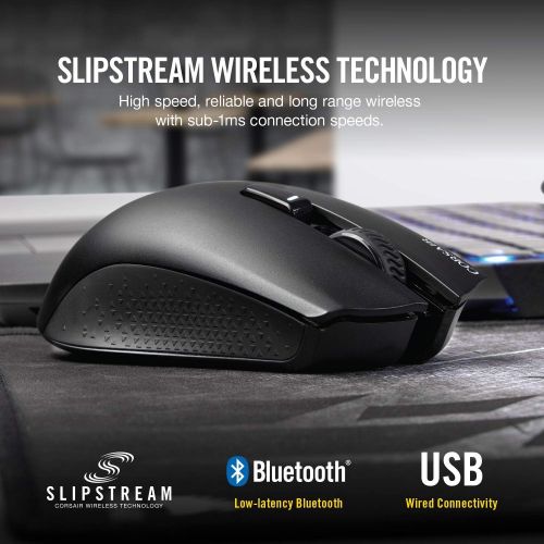 커세어 Corsair Harpoon RGB Wireless - Wireless Rechargeable Gaming Mouse with SLIPSTREAM Technology - 10,000 DPI Optical Sensor