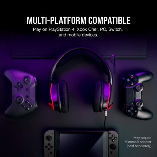 커세어 Corsair VOID Elite Surround Premium Gaming Headset with 7.1 Surround Sound - Works with Xbox Series X, Xbox Series S, Playstation 5 - Cherry