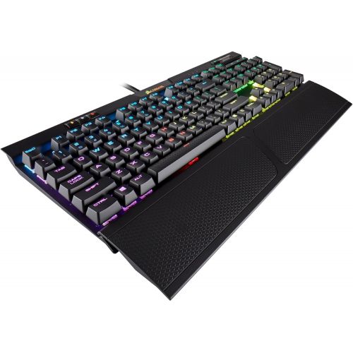 커세어 CORSAIR K70 RGB MK.2 Mechanical Gaming Keyboard - USB Passthrough & Media Controls - Tactile & Clicky - Cherry MX Blue - RGB LED Backlit, CH-9109011-NA
