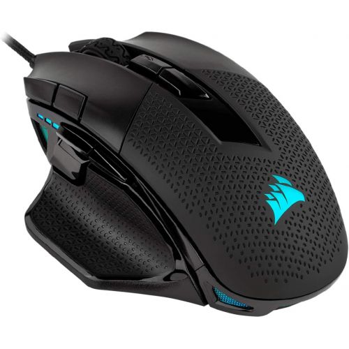 커세어 Corsair Nightsword RGB - Comfort Performance Tunable FPS/MOBA Optical Ergonomic Gaming Mouse with Backlit RGB LED, 18000 DPI, Black