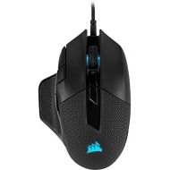 Corsair Nightsword RGB, Tunable FPS/MOBA Optical Gaming Mouse (18000 DPI Optical Sensor, Weight System, 10 Programmable Buttons, RGB Multi-Colour Backlighting) - Black
