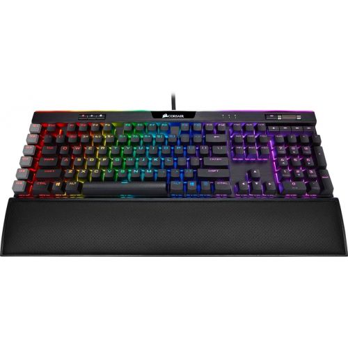 커세어 Corsair K95 RGB Platinum XT Mechanical Gaming Keyboard, Backlit RGB LED, Cherry MX Speed RGB Silver, Black (CH-9127414-NA)