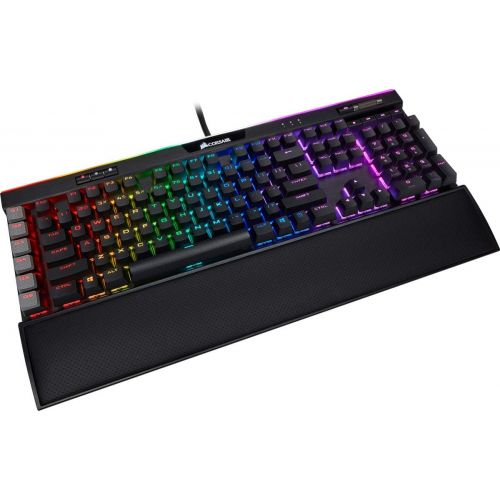 커세어 Corsair K95 RGB Platinum XT Mechanical Gaming Keyboard, Backlit RGB LED, Cherry MX Speed RGB Silver, Black (CH-9127414-NA)