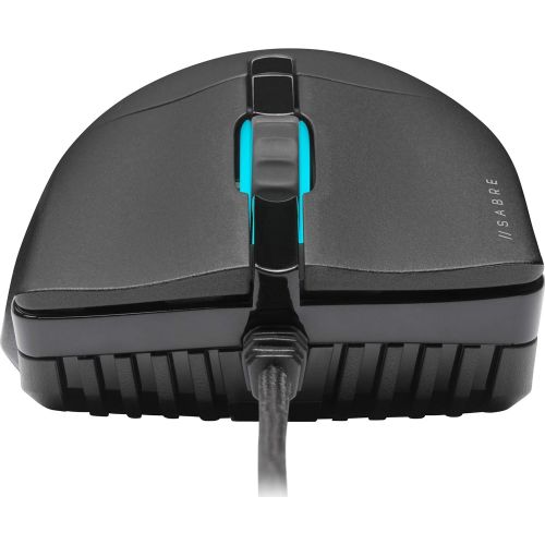 커세어 CORSAIR Sabre RGB PRO Champion Series FPS/MOBA Gaming Mouse - Ergonomic Shape for Esports and Competitive Play - Ultra-Lightweight 74g - Flexible Paracord Cable