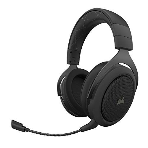 커세어 Corsair HS70 Pro Wireless Gaming Headset - 7.1 Surround Sound Headphones for PC, MacOS, PS5, PS4 - Discord Certified - 50mm Drivers ? Carbon