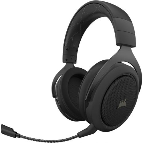 커세어 Corsair HS70 Pro Wireless Gaming Headset - 7.1 Surround Sound Headphones for PC, MacOS, PS5, PS4 - Discord Certified - 50mm Drivers ? Carbon