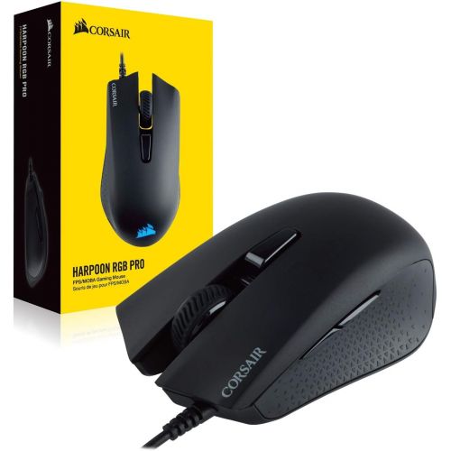 커세어 Corsair Harpoon Pro - RGB Gaming Mouse - Lightweight Design - 12,000 DPI Optical Sensor, Wired Pro