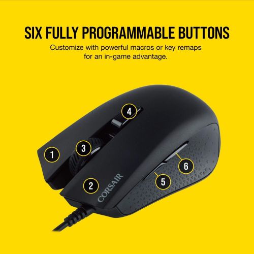 커세어 Corsair Harpoon Pro - RGB Gaming Mouse - Lightweight Design - 12,000 DPI Optical Sensor, Wired Pro