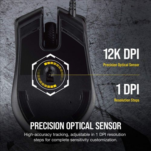 커세어 Corsair Harpoon Pro - RGB Gaming Mouse - Lightweight Design - 12,000 DPI Optical Sensor, Wired Pro