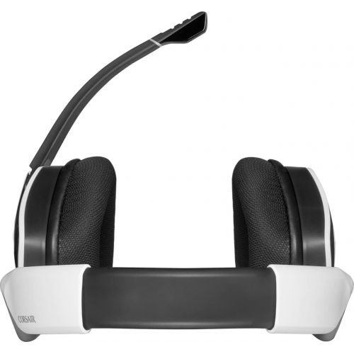 커세어 Corsair VOID RGB Elite Wireless Premium Gaming Headset with 7.1 Surround Sound - Discord Certified - Works with PC, PS5 and PS4 - White (CA-9011202-NA)