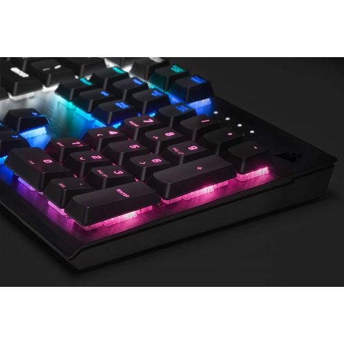 커세어 Corsair K60 RGB Pro Low Profile Mechanical Gaming Keyboard - Cherry MX Low Profile Speed Mechanical Keyswitches ? Slim and Streamlined Durable Aluminum Frame - Customizable Per-Key