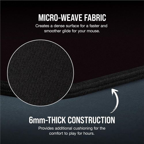 커세어 Corsair MM350 PRO Premium Spill-Proof Cloth Gaming Mouse Pad ? Extended XL - Black