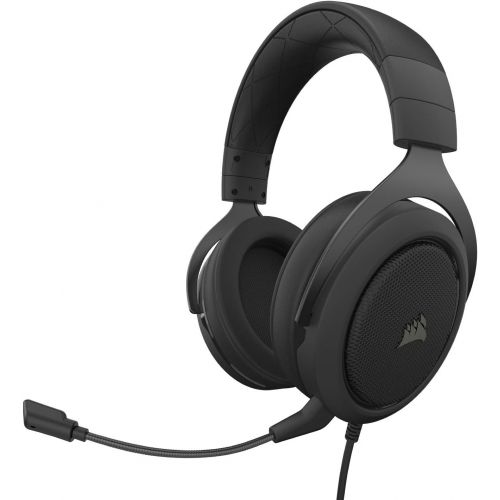 커세어 Corsair HS50 Pro - Stereo Gaming Headset - Discord Certified Headphones - Works with PC, Mac, Xbox One, PS4, Nintendo Switch, iOS and Android  Carbon