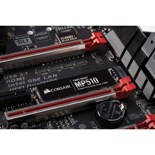 커세어 CORSAIR FORCE Series MP510 240GB NVMe PCIe Gen3 x4 M.2 SSD Solid State Storage, Up to 3,480MB/s