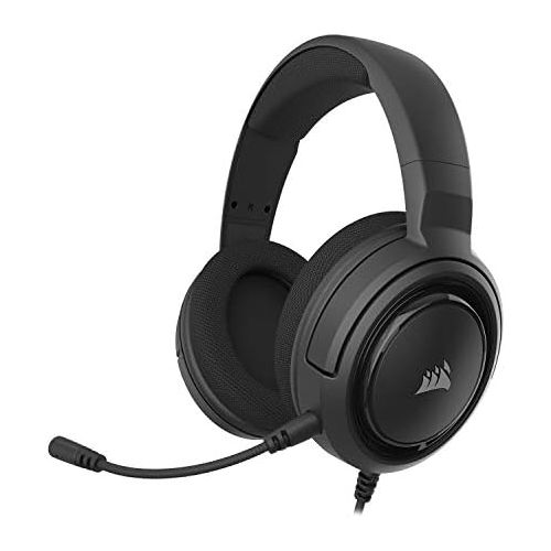 커세어 Corsair HS45-7.1 Virtual Surround Sound PC Gaming Headset w/USB DAC - Memory Foam Earcups - Carbon