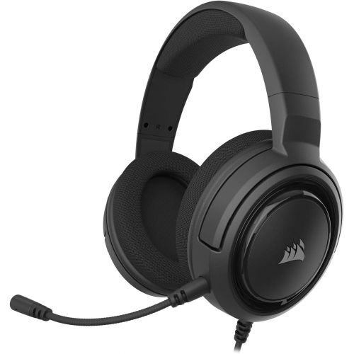 커세어 Corsair HS45-7.1 Virtual Surround Sound PC Gaming Headset w/USB DAC - Memory Foam Earcups - Carbon