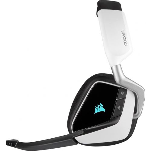 커세어 Corsair Gaming VOID RGB Elite Wireless Premium Gaming Headset with 7.1 Surround Sound, White