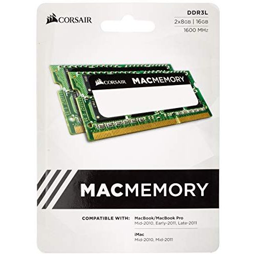 커세어 Corsair Apple Certified 16 GB (2x8 GB) DDR3 1600MHz (PC3 12800) Laptop Memory 1.35V