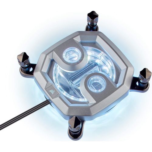 커세어 CORSAIR Hydro X Series,XC9 RGB CPU Water Block,16 Individually-addressable RGB LEDs,Software-Enabled,2066/sTR4