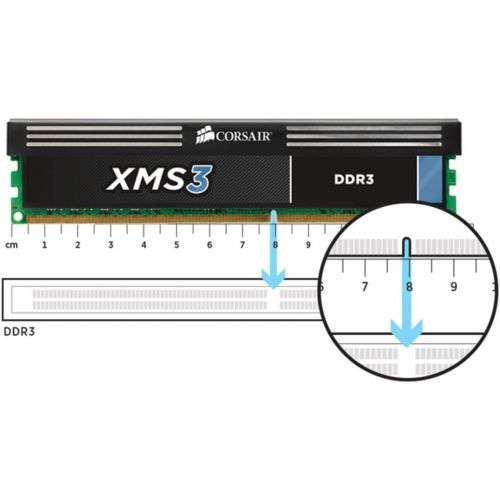 커세어 Corsair 16GB XMS3 (2x 8GB) DDR3 SDRAM 1600MHz 240-Pin 16 Dual Channel Kit DDR3 1600 (PC3 12800) CMX16GX3M2A1600C11