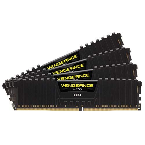 커세어 Corsair Vengeance LPX 32GB (4x8GB) DDR4 3600 (PC4-28800) C18 1.35V Desktop Memory - Black