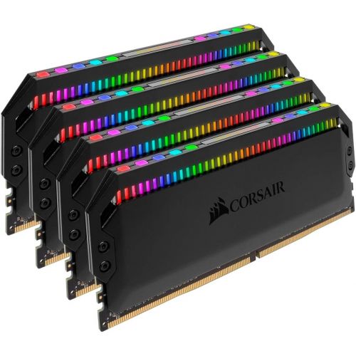 커세어 Corsair Dominator Platinum RGB 64GB (4x16GB) DDR4 3200 (PC4-25600) C16 1.35V Desktop Memory - Black