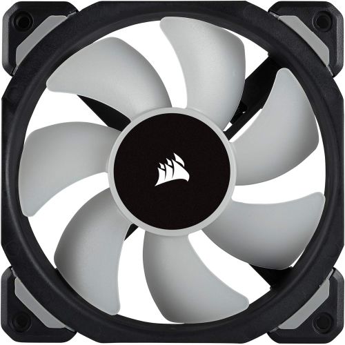 커세어 Corsair ML120 PRO 120mm Premium Magnetic Levitation RGB LED PWM Fan with Lighting Node 3 Pack (CO-9050076-WW)