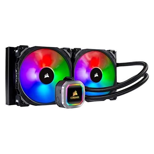 커세어 Corsair H115i RGB Platinum AIO Liquid CPU Cooler,280mm,Dual ML140 PRO RGB PWM Fans,Intel 115x/2066,AMD AM4/TR4