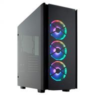 CORSAIR OBSIDIAN 500D RGB SE Mid-Tower Case, 3 RGB Fans, Smoked Tempered Glass, Aluminum Trim - Integrated COMMANDER PRO fan and lighting controller