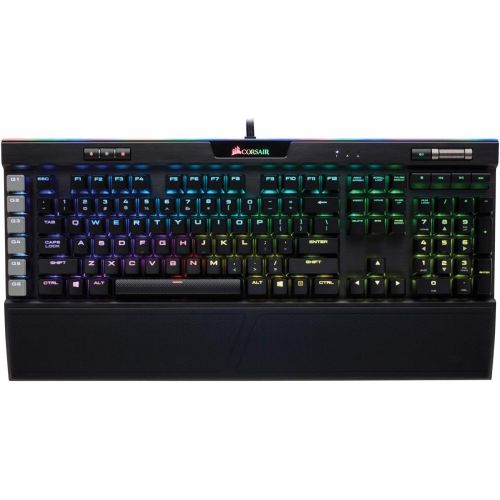 커세어 Corsair K95 RGB Platinum Mechanical Gaming Keyboard - 6x Programmable Macro Keys - USB Passthrough & Media Controls - Fastest Cherry MX Speed - RGB LED Backlit - Black Finish