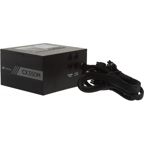 커세어 Corsair CX Series 550 Watt 80 Plus Bronze Certified Modular Power Supply (CP-9020102-NA)