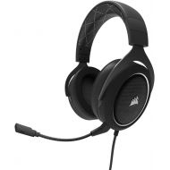 [아마존베스트]Corsair HS60  7.1 Virtual Surround Sound PC Gaming Headset w/USB DAC - Discord Certified Headphones  compatible with Xbox One, PS4, and Nintendo Switch  White, 3.5mm + USB 7.1