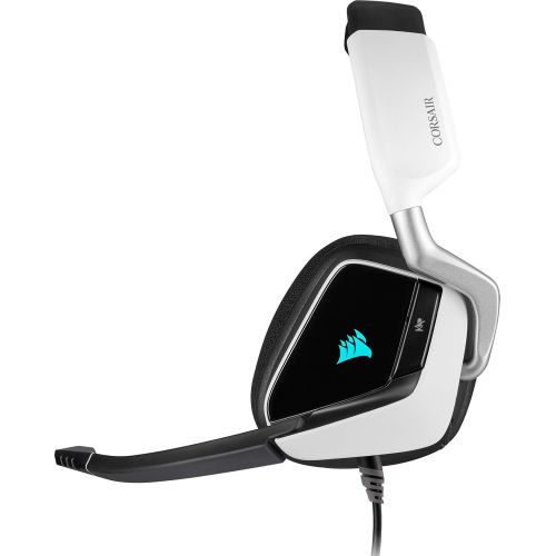 커세어 [아마존베스트]Corsair Void Elite RGB USB Gaming Headset (7.1 Surround Sound, Optimised Omnidirection Microphone, Customisable RGB Lighting, Microfibre Mesh Fabric Earpads, Aluminium Construction