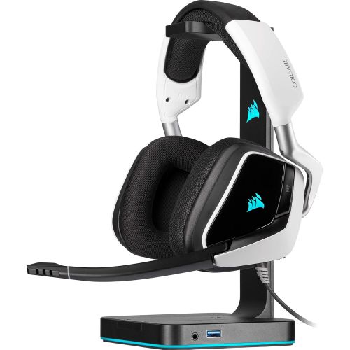 커세어 [아마존베스트]Corsair Void Elite RGB USB Gaming Headset (7.1 Surround Sound, Optimised Omnidirection Microphone, Customisable RGB Lighting, Microfibre Mesh Fabric Earpads, Aluminium Construction