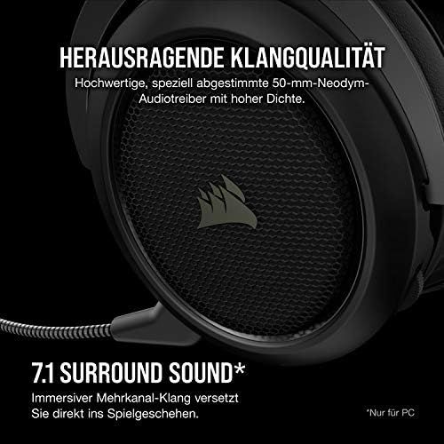 커세어 [아마존베스트]Corsair HS70 Pro Wireless Gaming Headset (7.1 Surround Sound, Ultra Low Latency, 12 Meter Range, Lightweight Design, Removable Noise Canceling Microphone, for PC and PS4) carbon