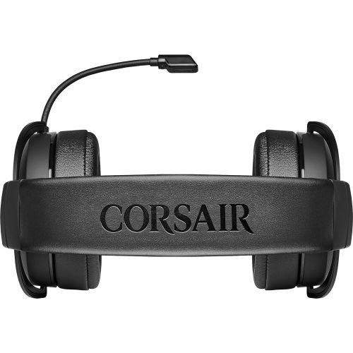 커세어 [아마존베스트]Corsair HS70 Pro Wireless Gaming Headset (7.1 Surround Sound, Ultra Low Latency, 12 Meter Range, Lightweight Design, Removable Noise Canceling Microphone, for PC and PS4) carbon