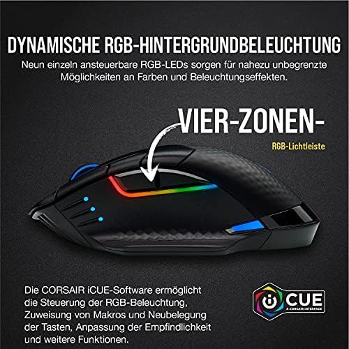 커세어 [아마존베스트]Corsair Dark Core RGB Wireless Optical Gaming Mouse