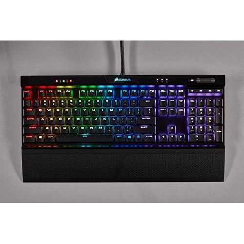 커세어 [아마존베스트]Corsair K70 RGB MK.2 Low Profile Rapidfire Mechanical Gaming Keyboard (Cherry MX Speed: Fast and Highly Precise, Dynamic RGB LED Backlight, QWERTZ DE Layout) black