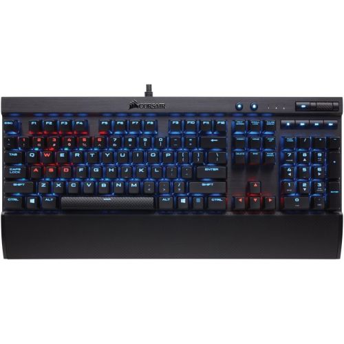 커세어 Corsair CORSAIR K70 RGB RAPIDFIRE Mechanical Gaming Keyboard - USB Passthrough & Media Controls - Fastest & Linear - Cherry MX Speed - RGB LED Backlit