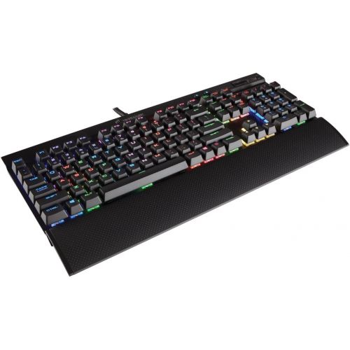 커세어 Corsair CORSAIR K70 RGB RAPIDFIRE Mechanical Gaming Keyboard - USB Passthrough & Media Controls - Fastest & Linear - Cherry MX Speed - RGB LED Backlit