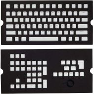Corsair CORSAIR PBT Double-Shot Keycaps Full 104105-Keyset - RGB & Backlit Compatible  for Mechanical Keyboards - FPS MOBA MMO - Black
