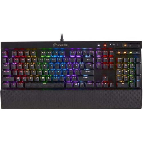 커세어 Corsair CORSAIR PBT Double-Shot Keycaps Full 104105-Keyset - RGB & Backlit Compatible  for Mechanical Keyboards - FPS MOBA MMO - Black