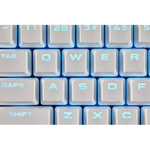 커세어 Corsair CORSAIR PBT Double-Shot Keycaps Full 104105-Keyset - RGB & Backlit Compatible  for Mechanical Keyboards - FPS MOBA MMO - Black