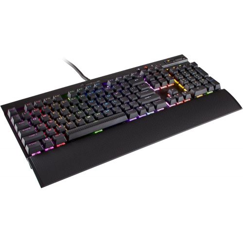 커세어 Corsair CORSAIR PBT Double-Shot Keycaps Full 104105-Keyset - RGB & Backlit Compatible  for Mechanical Keyboards - FPS MOBA MMO - Black