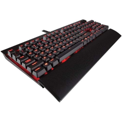 커세어 Corsair CORSAIR K70 RAPIDFIRE Mechanical Gaming Keyboard - Backlit Red LED - USB Passthrough & Media Controls - Fastest & Linear - Cherry MX Speed