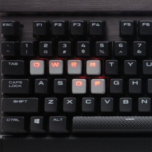 커세어 Corsair CORSAIR K70 RAPIDFIRE Mechanical Gaming Keyboard - Backlit Red LED - USB Passthrough & Media Controls - Fastest & Linear - Cherry MX Speed