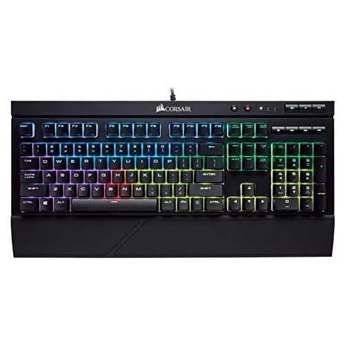 커세어 Corsair CORSAIR K68 RGB Mechanical Gaming Keyboard, Backlit RGB LED, Dust and Spill Resistant - Linear & Quiet - Cherry MX Red